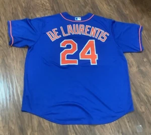 New York Mets Men's ALT Jersey Size 2XL DeLaurentis #24 - Picture 1 of 5