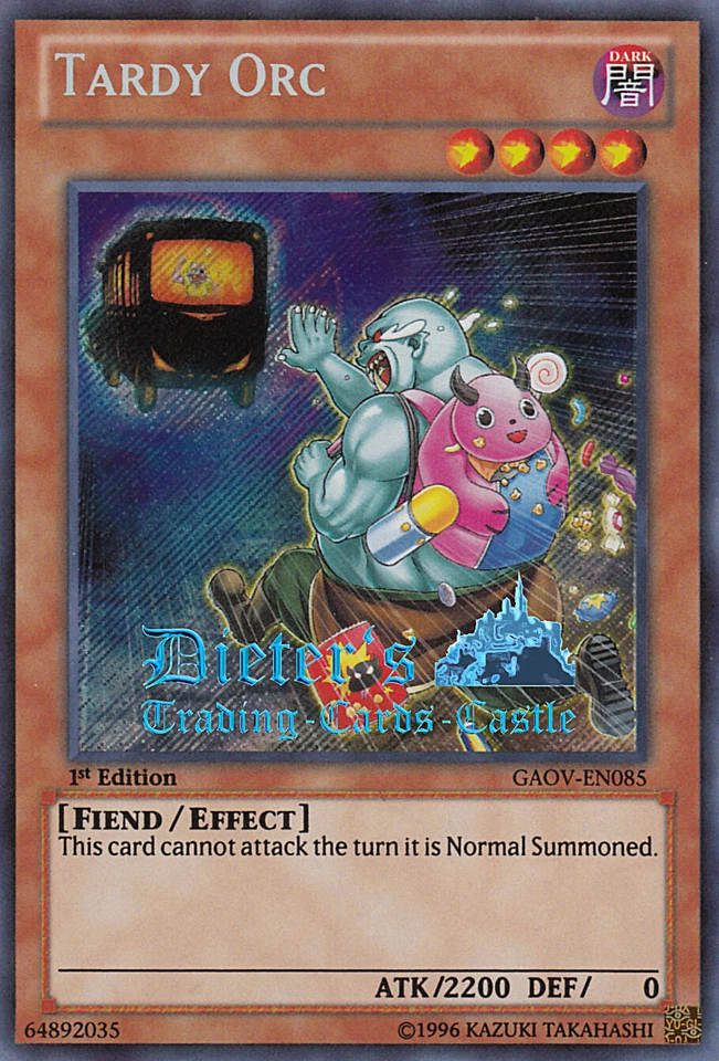 YU-GI-OH, TARDY ORC, SCR, GAOV-EN085, 1. Edition, US-Version, TOP - Bild 1 von 1