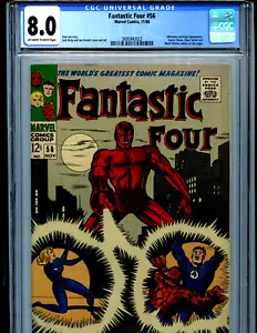 Fantastic Four #56 CGC 8.0 1966 Silver Age Marvel klaw Amricons k63 - Picture 1 of 4