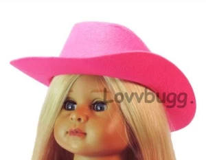 Heißer rosa Cowboyhut für American Girl 18" Puppe BERÜHMTE KOSTENLOSE VERSANDZUSÄTZE LOVVBUGG! - Bild 1 von 24