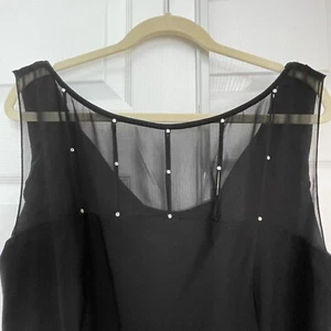Jones New York Woman Black Lined Fit&Flare Cocktail Dress Worn Once Sz. 20W - Picture 1 of 8