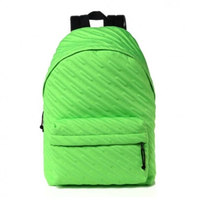 NUEVA Mochila Balenciaga Verde Neón Logo Flo Foto 1 de 4