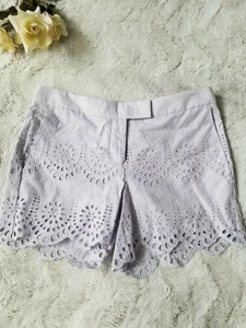 Ann Taylor Devin Fit City Short 100% Cotton Light Purple Size 0 NWT - Picture 1 of 5