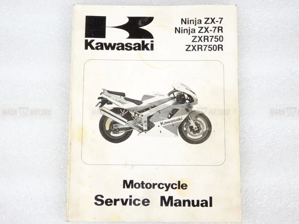 Manual de servicio Kawasaki 99924-1139-01 ZX ZX750 Ninja ZX-7 ZX-7R ZXR750R Foto 1 de 4