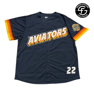 Triple AAA Baseball Las Vegas Aviators Promotional Jersey Blue Men Size XL - Picture 1 of 6