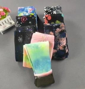 New Warm Fleece Lined Leggings For Girls Cosy Kids Thermal Winter Leggings - Picture 1 of 23