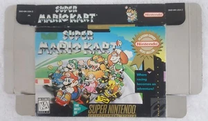 Super Mario Kart (Super Nintendo Entertainment System, 1992) BOX & MANUAL - Picture 1 of 4