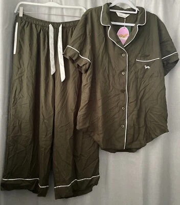 Peter Alexander Size L Olive PJ  Set Brand New! RRP $139! - image 1 of 3