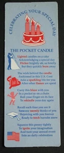 Vintage The Pocket Candle Lesezeichen Karte 1994 Inspirationen USA - Bild 1 von 8