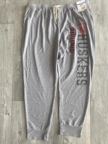 NCAA Nebraska Cornhuskers Sweatpant Mens XLarge  Joggers Casual Huskers XL Pants Cover