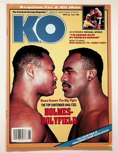 1992 August KO Knockout Boxing Magazine Holmes Holyfield Spinks Julian Jackson - Picture 1 of 6