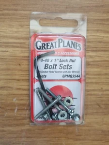 Great Planes Bolt Set/Locknuts 4-40x1 (4) GPMQ3544 - Picture 1 of 1