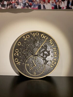 Whitehall Products Termómetro Reloj Piña Interior Exterior Años 2000 Foto 1 de 3