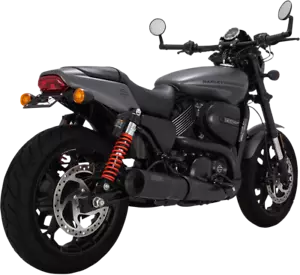 Vance & Hines Black Hi Output 4" Slip-On Muffler for 15-20 Harley Street 500 750 - Picture 1 of 1