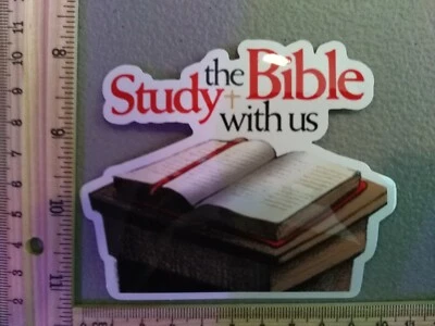 РАСПРОДАЖА! Изучайте Библию с нами христианский Бог мормон мем этикетка стикер автомобиль грузовик  - Изображение 1 из 4