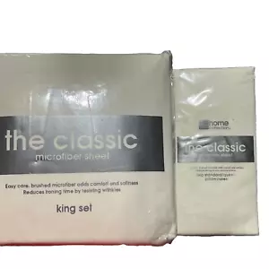 Juego de sábanas JC Penney Home Collection microfibra vainilla bronceado crema king nuevo con etiquetas - Imagen 1 de 6