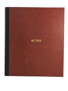 Libro de Actas de Hojas Móviles - Color Burdeos (Modelo 1) - Imagen 1 de 2