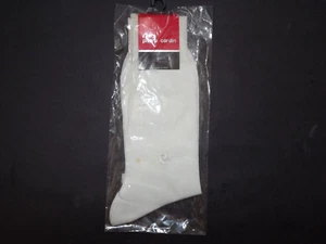 Vintage Pierre Cardin Off White Socks One Pair Size 25 cm 9½" Some Spots New (Z) - Picture 1 of 2