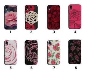 Rose Phone Case Cover Roses Dark Red Goth Gothic Valentines Floral Cartoon 8146b
