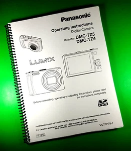 Owners Manual for Panasonic DMC-TZ4 TZ5 Camera 116 Pages W/Clear Covers! - Picture 1 of 1