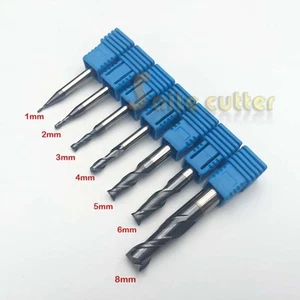 7pc 2F Two Flute HRC55 Tungsten solid carbide Coated CNC Steel End Mill milling - Picture 1 of 1
