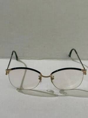 Marcos de gafas de metal vintage Tura Mod 433 oro ovalado medio borde 53 17 Japón Foto 1 de 4