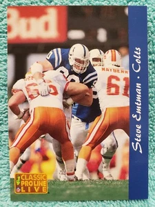 1993 CLASSIC PRO LINE LIVE STEVE EMTMAN #108 INDIANAPOLIS COLTS - Picture 1 of 4