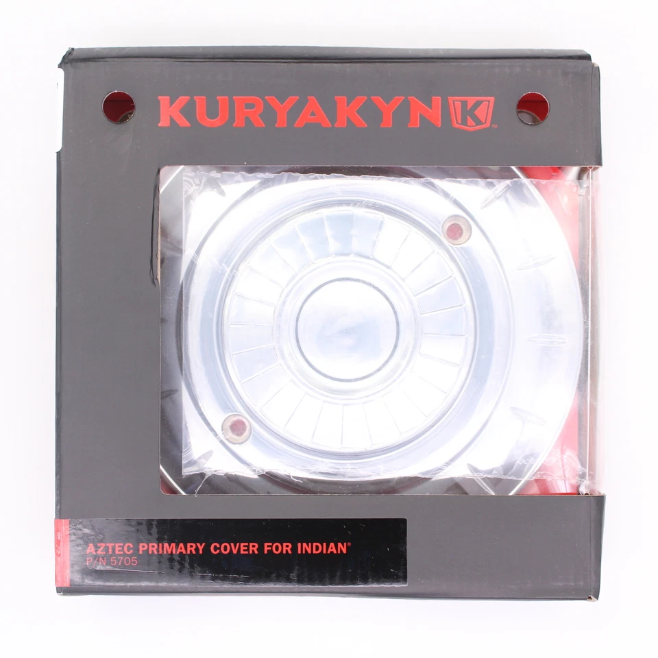 Внешняя основная крышка Kuryakyn Chrome Aztec с номером детали медальона - 5705 - Изображение 1 из 4