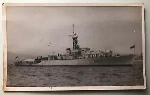 Royal Navy Ship, HMS Loch Arkaig Real Photograph. Dated 1947 - Picture 1 of 2