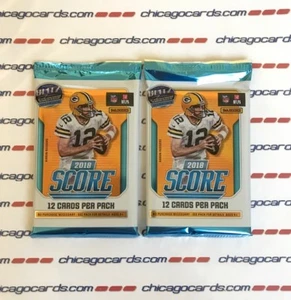 2x 2018 Score Football Pack Look4 Josh Allen Baker Mayfield novato Mahomes automático - Imagen 1 de 11