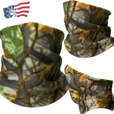 Зимняя флисовая маска для шеи подогреватель галтовщик уличная лыжная охотничья балаклава сделано в США - Изображение 1 из 4