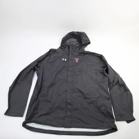 Texas Tech Red Raiders Under Armour Rain Jacket Men's Gray Used Cover