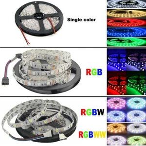 DC12V LED Strip 5M SMD 5050 RGB Waterproof 300LED RGBW RGBWW LED Strips Lights - Picture 1 of 20