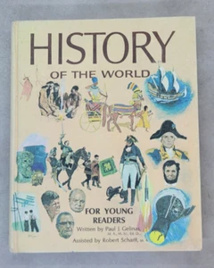 History Of The World For Young Readers Paul J. Gelinas 1965 Hard Cover Pictures - Imagen 1 de 12