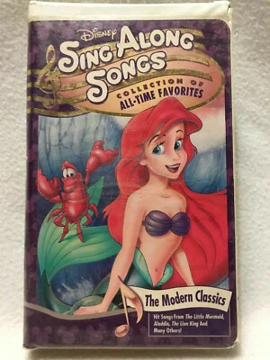 DISNEY SING ALONG SONGS- ALL TIME FAVORITES THE MODERN CLASSICS VHS CLAMSHELL - Image 1 of 3