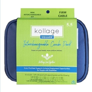 Kollage: Square® BLAU MINI 5,5" austauschbares Kit:: 7 Paar, feste Kabel - Bild 1 von 4