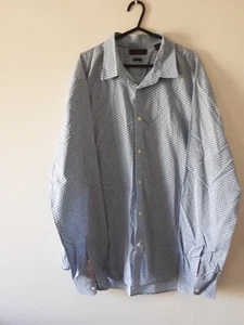 COUNTRY ROAD Shirt Mens Size XL  Long Sleeve Cotton Slim Fit Nice Shirt Blue - Bild 1 von 12