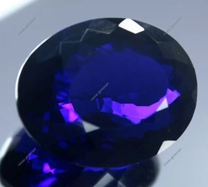 CERTIFIED 55 Ct Natural Deep Blue Tanzania OF Tanzanite Oval Cut Loose Gemstone - Picture 1 of 7