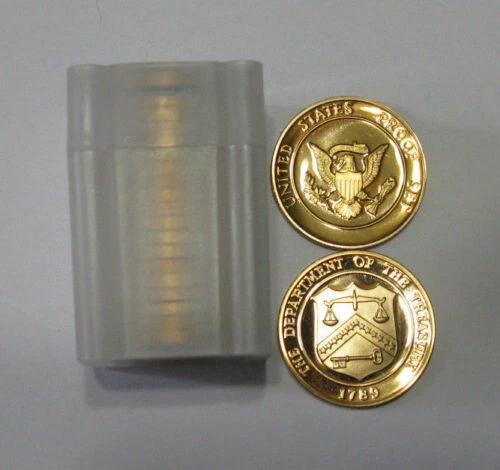 1 РУЛОН ПРУФ монетный двор США четверть размера латунный жетон = 20 монет лот - Изображение 1 из 1