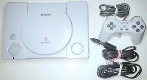 Consola de sistema Sony Playstation 1 PS1 gris SCPH-5501 + gris estándar apagado cntrl en muy buen estado - Imagen 1 de 3