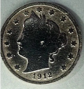 USA - 5 Cent - 1912 -NM - Liberty Nickel - Copper Nickel - KM112-5C - V Cents #2 - Picture 1 of 14