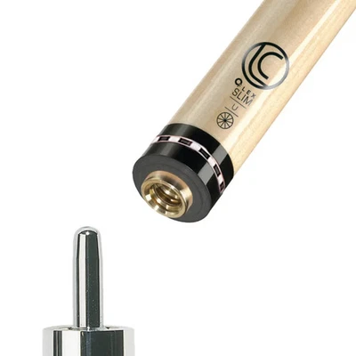 Lucasi Hybrid Pool Cue Shaft 11.75mm or 12.75mm - KAMUI PRO TIP / Checkered Ring