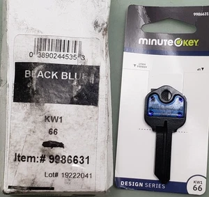 New Genuine Minute Key 9986631 Blue #66 KW1 Brass House/Entry Key Blank - Picture 1 of 4