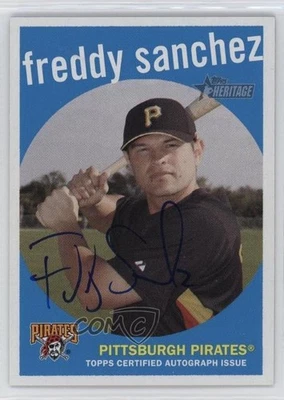 Topps Heritage Real One 2008 automático Freddy Sanchez #ROA-FS automático Foto 1 de 2