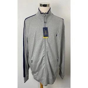 NEW Men Polo Ralph Lauren Performance zip-up cotton athletic track jacket XLT - Picture 1 of 6