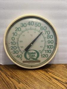 Vintage 1950s Rare Quaker State Motor Oil Advertising Thermometer - Picture 1 of 10