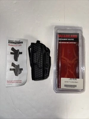 Safariland 6377 ALS Belt Holster Glock 19 23 17 22, Basketweave, LH - Image 1 of 4