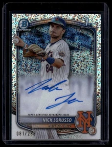 Auto 2025 Bowman Chrome #CPA-NL Nick Lorusso Prospect Autographs Speckle #/299 - Picture 1 of 2