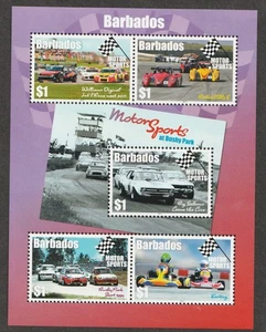 Scarso: 2017 Barbados Sc# 1298a m/s - Motorsport, Racing. MNH Cv$5,00 - Foto 1 di 1