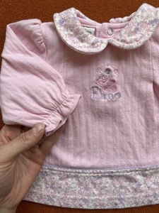 Vintage 2002 Baby Elmo Kinder Oberteil Mädchen Sesamstraße rosa Neugeborene 6-9 Monate - Bild 1 von 10